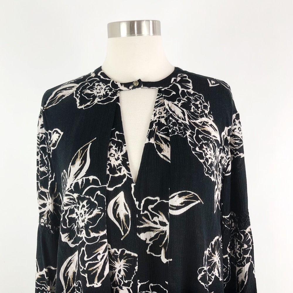 Free People Floral Foil Swing Tunic Dress - Picture 5 of 8